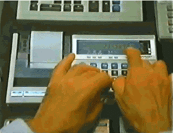 Calculator Fast Hand Typing GIF