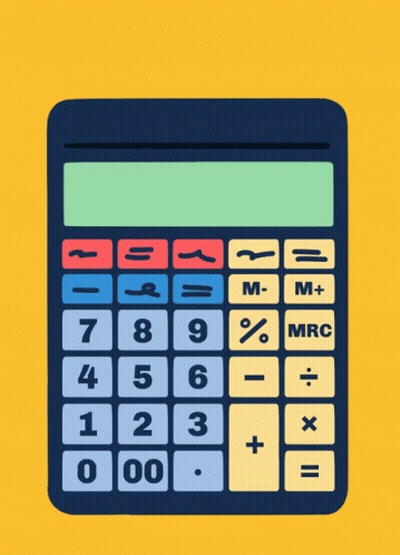 Calculator With Receipt Saying Extending Tax Day GIF