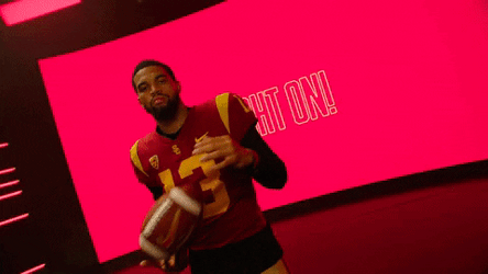 Caleb Williams Game Entrance GIF