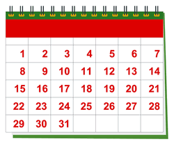 Calendar Christmas Day Mark