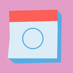 Calendar Date Night Check Mark GIF