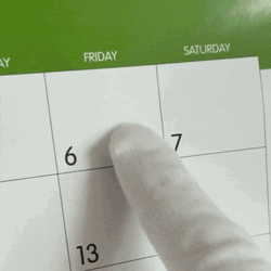 Calendar Friday The 13Th Meme GIF