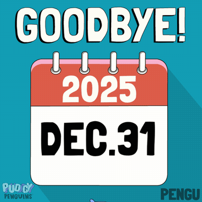 Calendar Goodbye 2025 Dec 31 GIF