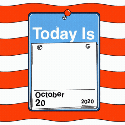 Calendar National Early Voting Day GIF
