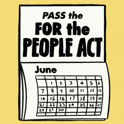Calendar Saying Pass The For The People Act GIF
