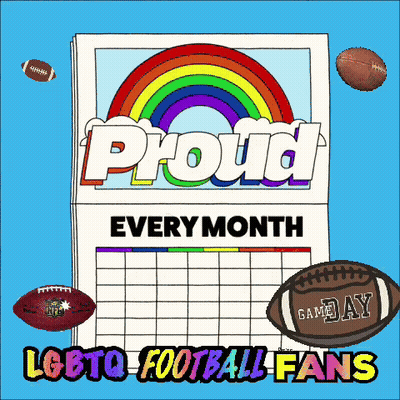 Calendar Saying Proud Every Month With Rainbow GIF
