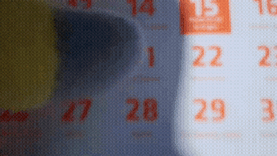 Calendar Showing The 27Th GIF