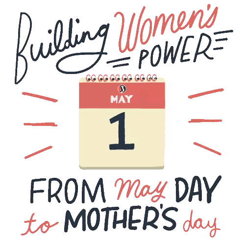 Calendar With Building Women's Power Sticker