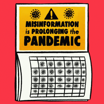 Calendar With Sign Misinformation Is Prolonging The Pandemic GIF