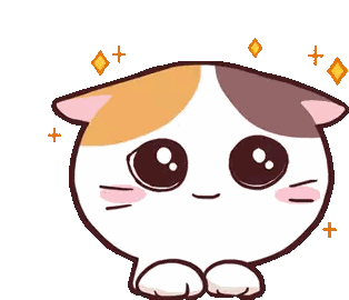 Calico Cat With Big Eyes And Diamonds Sticker