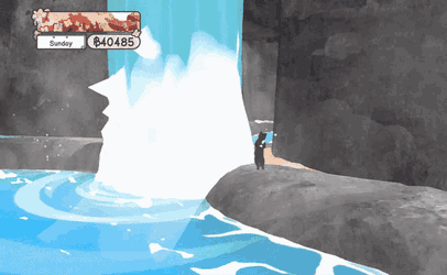 Calico Waterfall GIF
