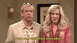 California Avocado Kristen Wiig SNL GIF