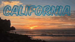 California Beach Sunset GIF