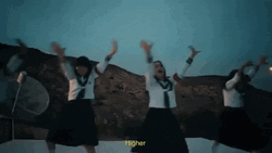  California Desert Girls Rain Dance GIF