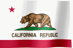California Flag Slowly Flowing GIF