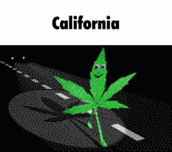 California Walking Weed GIF
