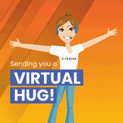 Call Center Agent Virtual Hug
