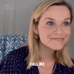 Call Me PBS SoCal Excited Reese Witherspoon GIF