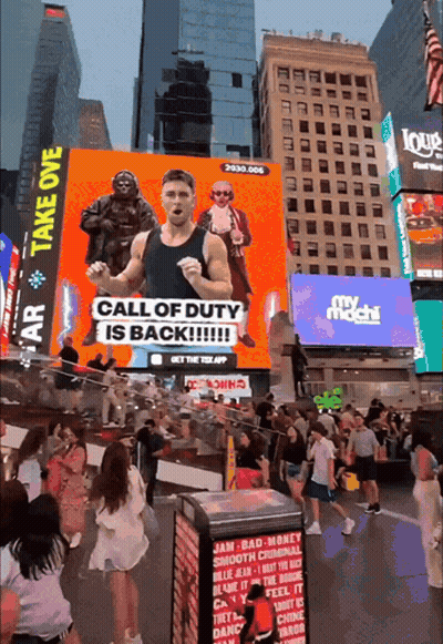 Call Of Duty Billboard In A City GIF
