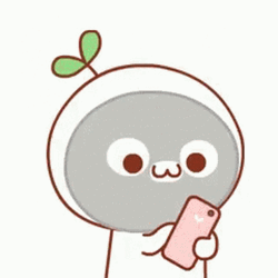 Calling Cute Anime Skincare Kawaii Cartoon GIF