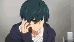 Calling Ikuya Kirishima Anime Boy GIF