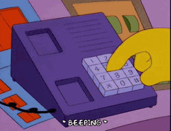Calling Simpsons Beeing Dial GIF