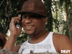 Calling What Would You Say You Do Here GIF