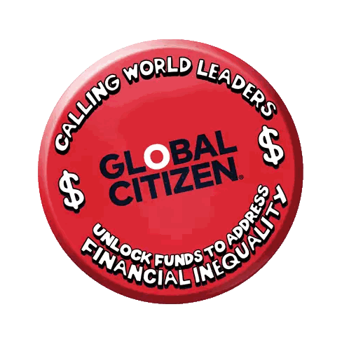 Calling World Leaders Global Citizen Button Sticker