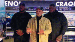 Calm Down Men Hands Sign GIF