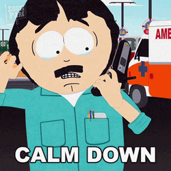 Calm Down Randy Marsh Southpark GIF