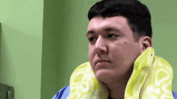 Calm Guy Snake On His Face GIF