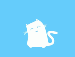 Calming Animated Cat Body Shake GIF