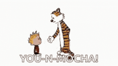 Calvin And Hobbes Hugging Tiger You N Mocha GIF
