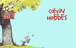Calvin And Hobbes Treehouse Cartoon
