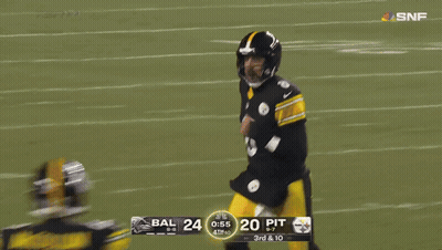 Calvin Austin II Touchdown Advertisement With Football Player GIF
