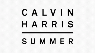 Calvin Harris Summer Logo Black GIF