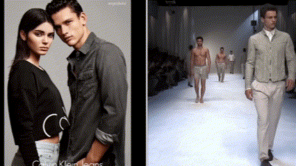 Calvin Klein Jeans Ad Man And Woman GIF
