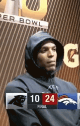 Cam Newton Interview Walk Out GIF