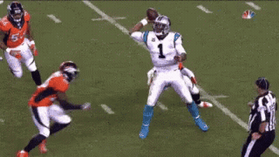 Cam Newton Throwing Pass GIF
