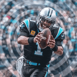 Cam Newton Trippy Art Design GIF