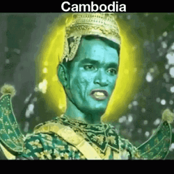 Cambodia Original Green Deity  GIF