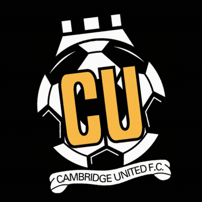 Cambridge United FC Logo With Soccer Ball GIF