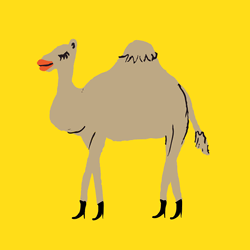Camel Fart Funny Cartoon