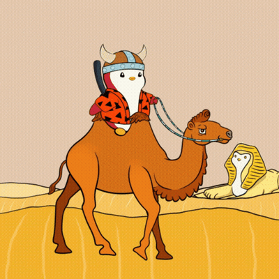 Camel Head Against Blue Sky GIF