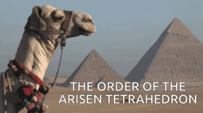 Camel Pyramids The Order Of The Aisen Tetrahedron GIF
