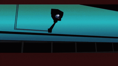 Camera Silhouette On Blue Background GIF