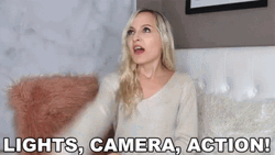 Camera Woman Clapperboard