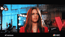 Camila Cabello Looks Up The Voice GIF