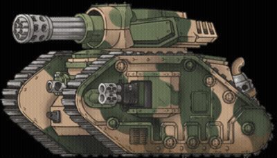 Camouflaged Tank With Cannon GIF