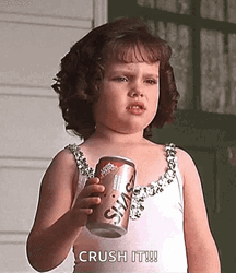 Can Crushed It Little Girl GIF